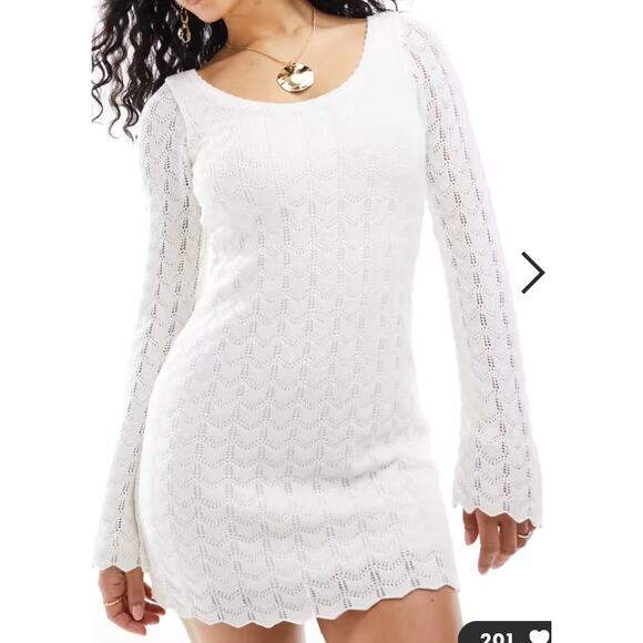 Hollister Dresses & Skirts - Hollister Crochet Mini Dress